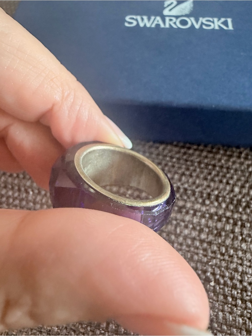 Swarovski Purple Nirvana Petite Ring - Picture 10 of 10